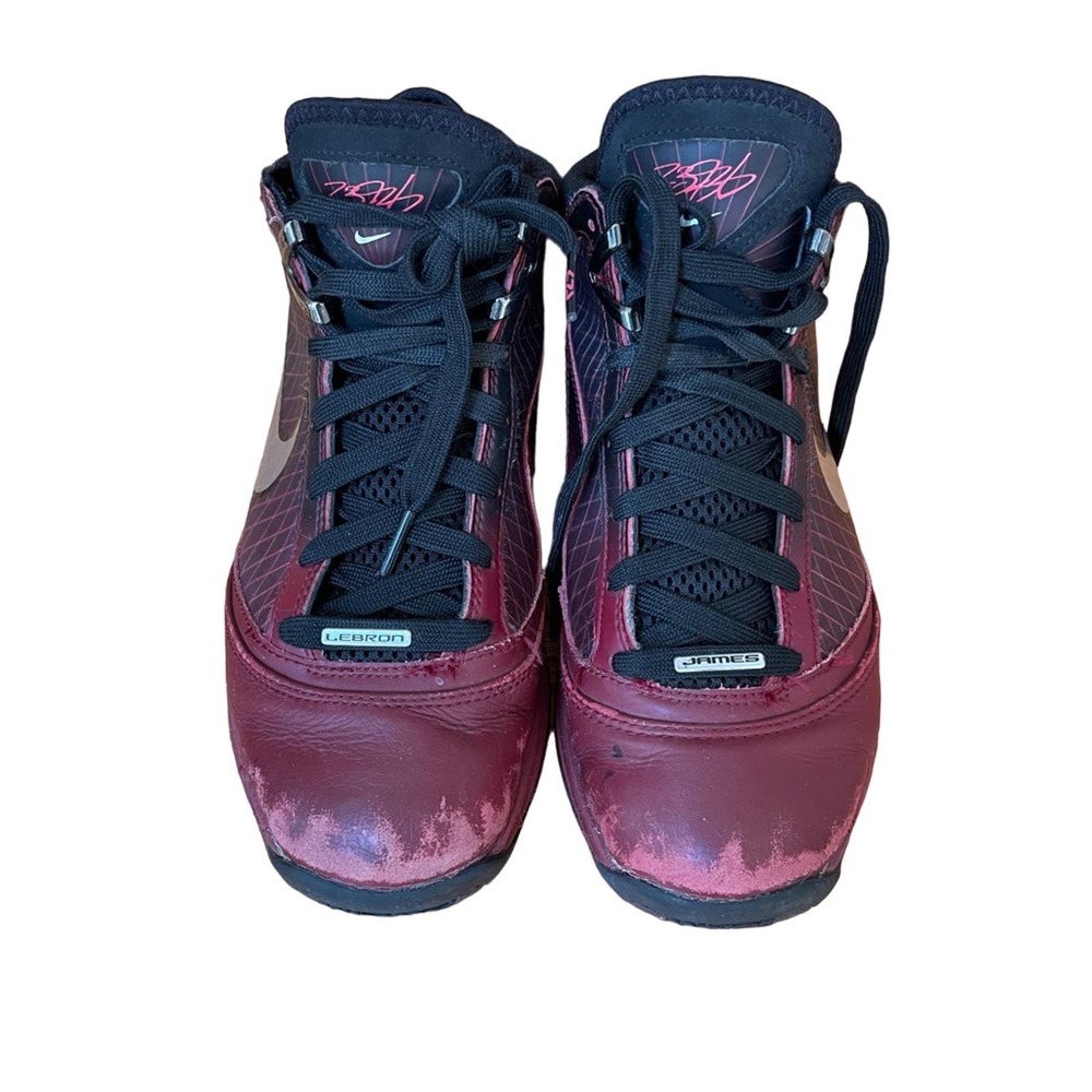Kids NIKE Air Max LeBron 7 Retro GS Christmas Basketball Shoes Sz 6Y